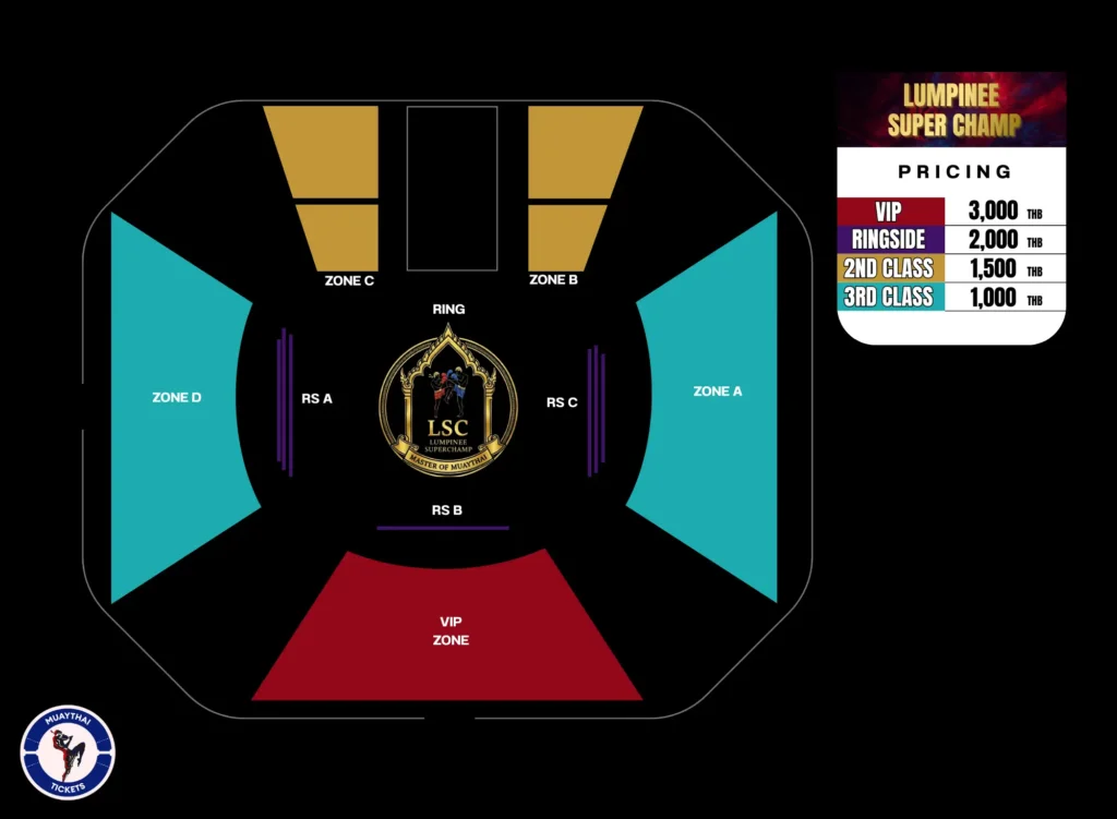Lumpinee Super Champ Seat Map - MTTK